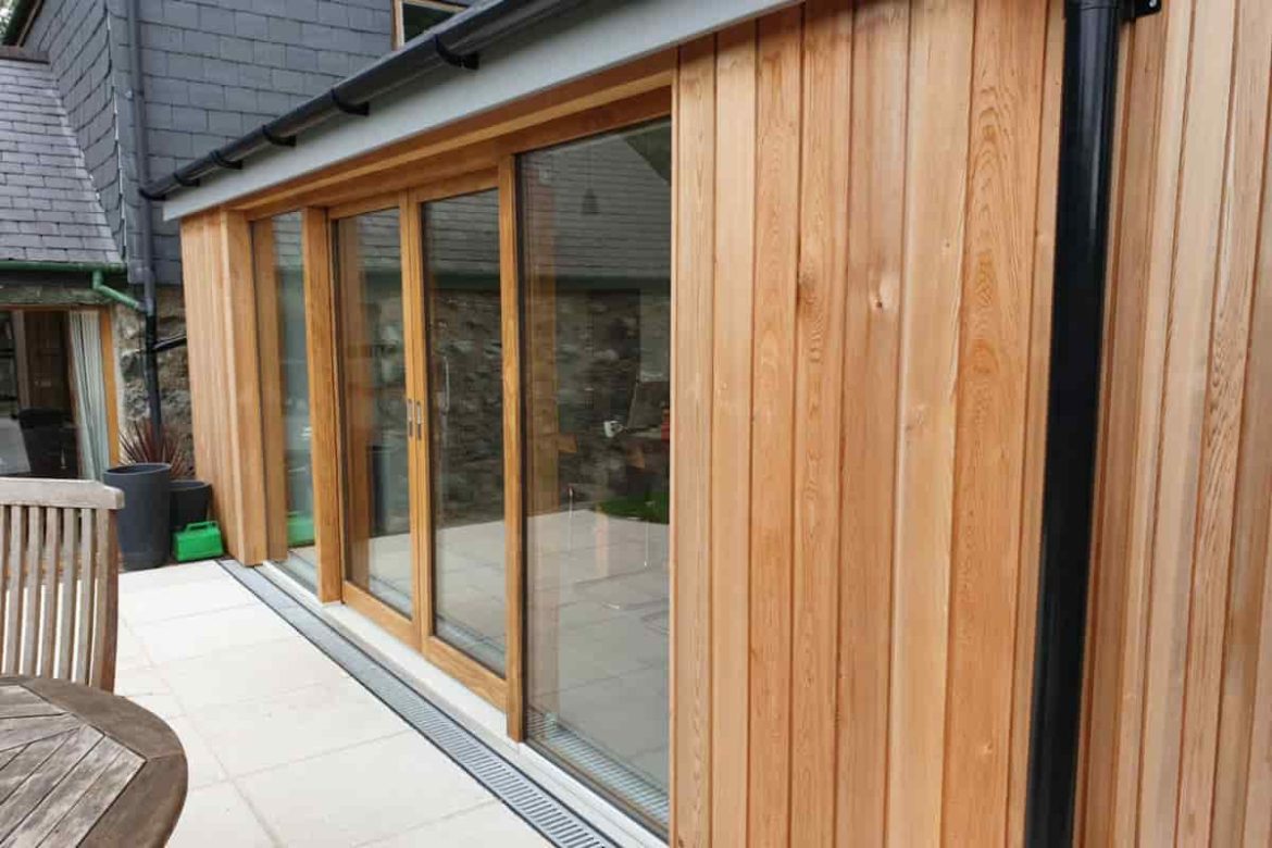 Best price wooden patio door