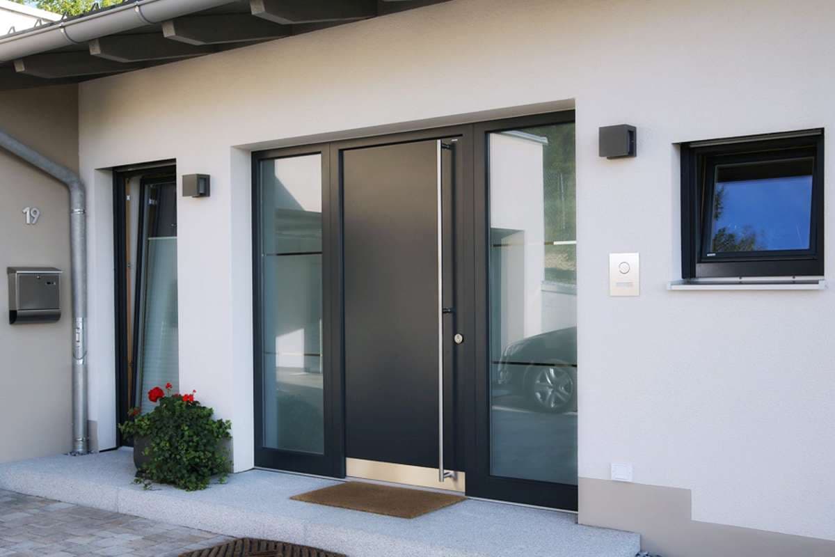  Exterior Security Door; Strong Tough Deadbolt Style Lock 2 Materials Fiberglass Steel 