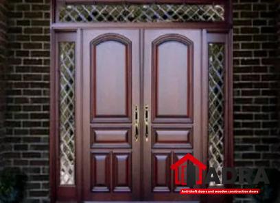 The price of bulk purchase of wooden front door double is cheap and reasonable