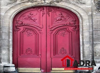 The price of bulk purchase of pink germany wood doors is cheap and reasonable
