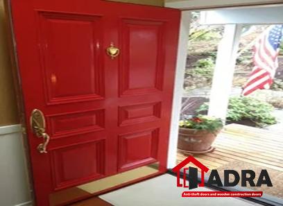 Price and purchase red wooden american door with complete specifications