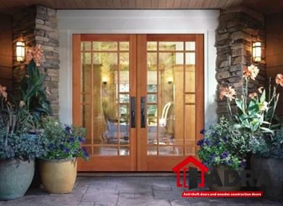 The price of bulk purchase of half glass wood door outside is cheap and reasonable