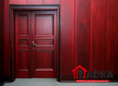 red wooden canadian door with complete explanations and familiarization