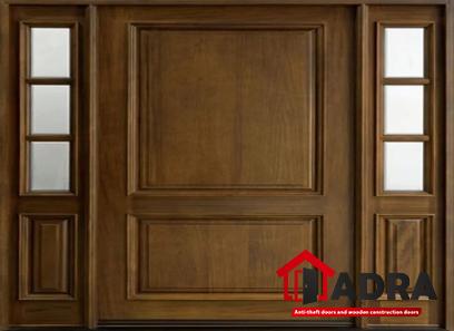 brown wooden front door price list wholesale and economical