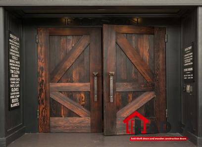 draught proof wooden front door with complete explanations and familiarization
