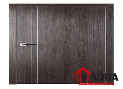 gray wooden door with complete explanations and familiarization