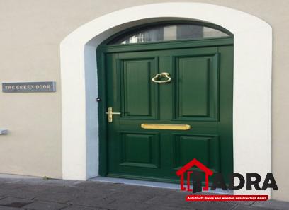 Price and purchase green wooden door with complete specifications